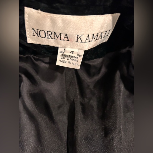 Norma Kamali Vintage Burnout Velvet Skirt Set - Picture 8 of 9